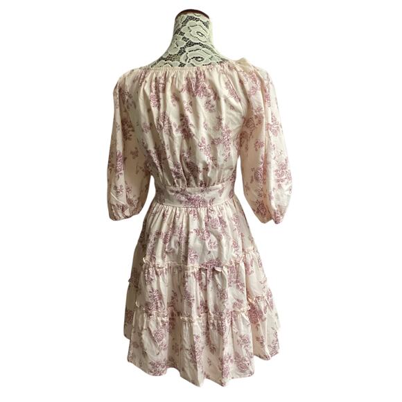 Aureum floral mini dress size XL - Picture 3 of 10